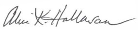 Alice Hallaran Signature